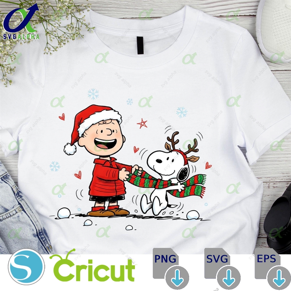 Snoopy Christmas Png Bundle Holiday Cartoon Dog Clipart Digital Download